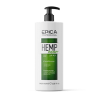 EPICA Hemp therapy ORGANIC Кондиционер д/роста волос с маслом семян конопли, витаминами PP, AH и BH кислотами, 1000 мл.