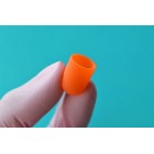 Колпачок-насадка для педикюра оранжевый (пластик) 10 мм 320 грит, 10 шт/упк,