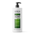 EPICA Hemp therapy ORGANIC Шампунь для роста волос с маслом семян конопли, AH и BH кислотами 1000 мл.