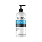 EPICA Delicate Бессульфатный шампунь с гиалуроновой кислотой и витаминами А, С, РР, В5, 1000 мл.
