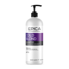 EPICA Cold Blond Шампунь с фиолетовым пигментом, маслом макадамии и экстрактом ромашки, 1000 мл.